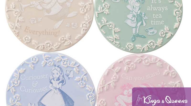 Coaster Alice in Wonderland Disney White Rabbit Mad Hatter Cheshire Cat