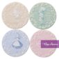 Coaster Alice in Wonderland Disney White Rabbit Mad Hatter Cheshire Cat