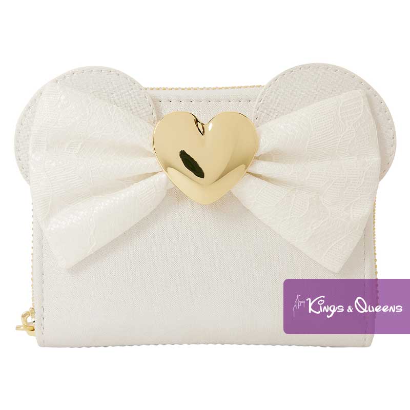 Loungefly Wallet Disney Wedding Minnie Heart Lace