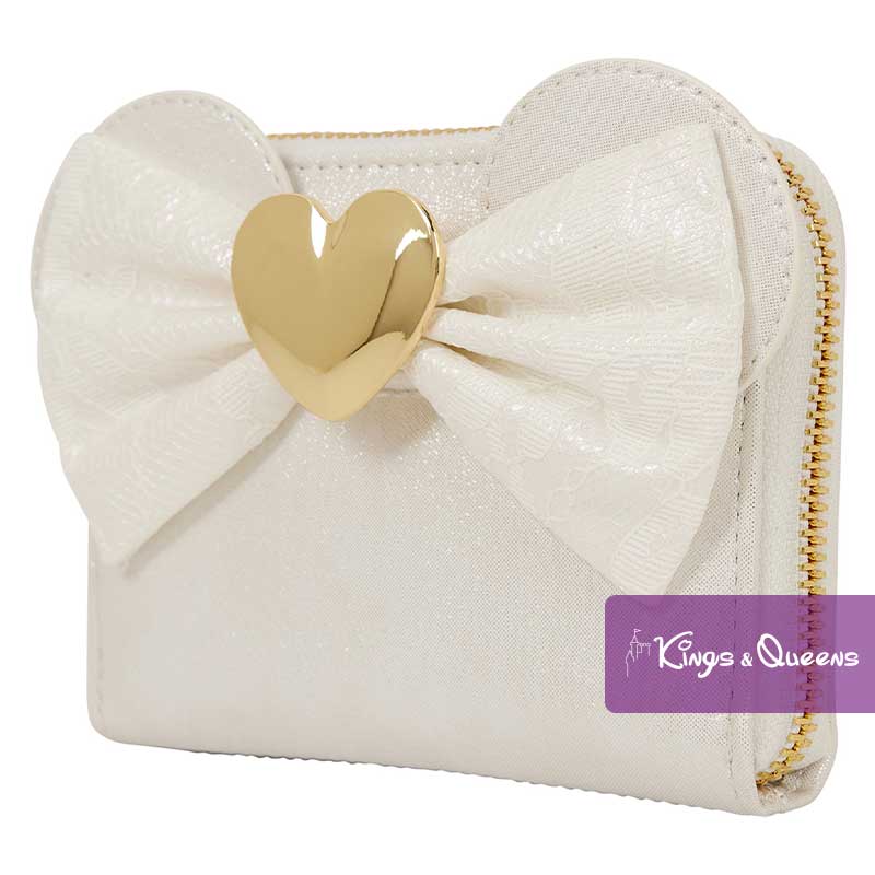 Loungefly Wallet Disney Wedding Minnie Heart Lace