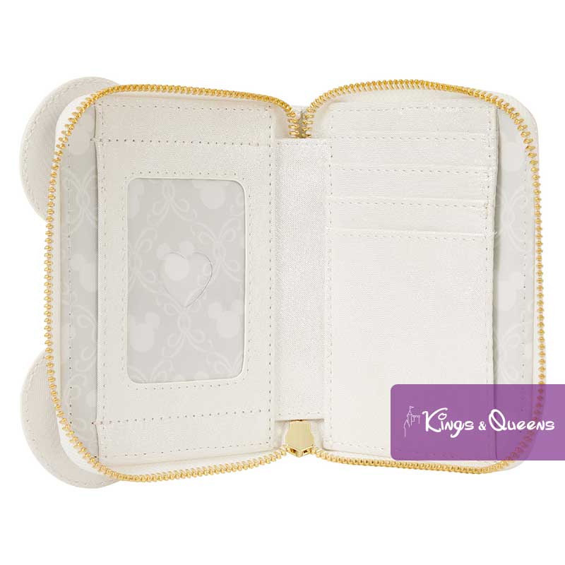 Loungefly Wallet Disney Wedding Minnie Heart Lace Bride