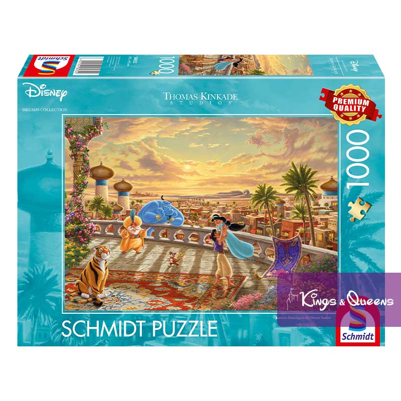 Puzzle Disney Thomas Kinkade Aladdin Jasmine Magic Carpet Genie