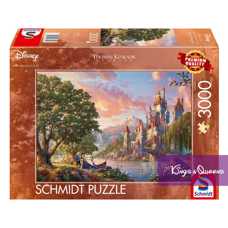 Puzzle Disney Thomas Kinkade Beauty Beast Castle Belle