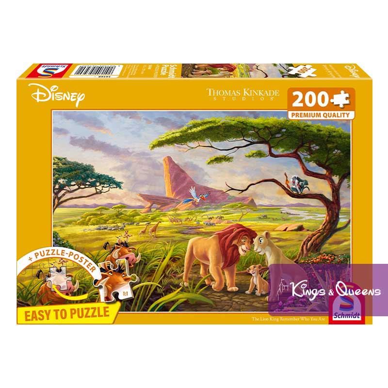 Puzzle Disney Lion King Simba Nala Timon Pumbaa Zazu Thomas Kinkade