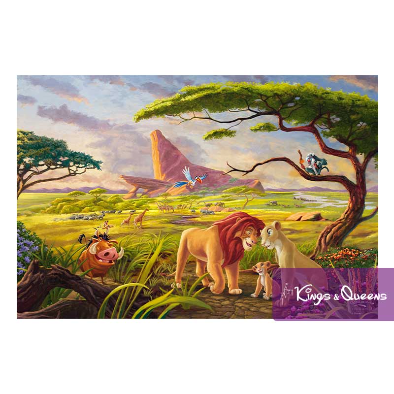 Puzzle Disney Lion King Simba Nala Timon Pumbaa Zazu Thomas Kinkade