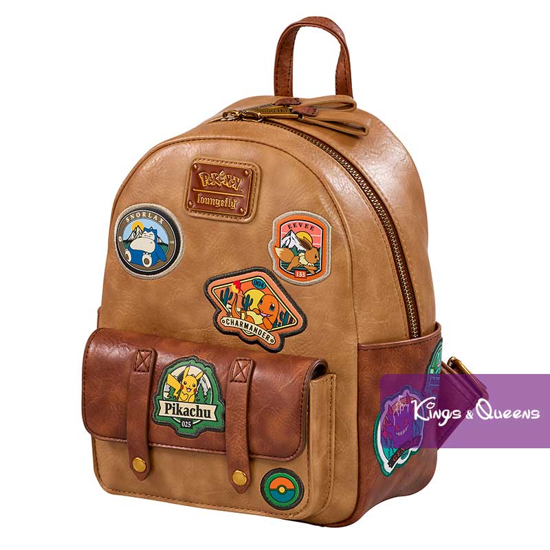 Loungefly Backpack Pokémon Camper Pikachu Eevee Snorlax Charmander Charmander Charizard Gengar Bulbasaur