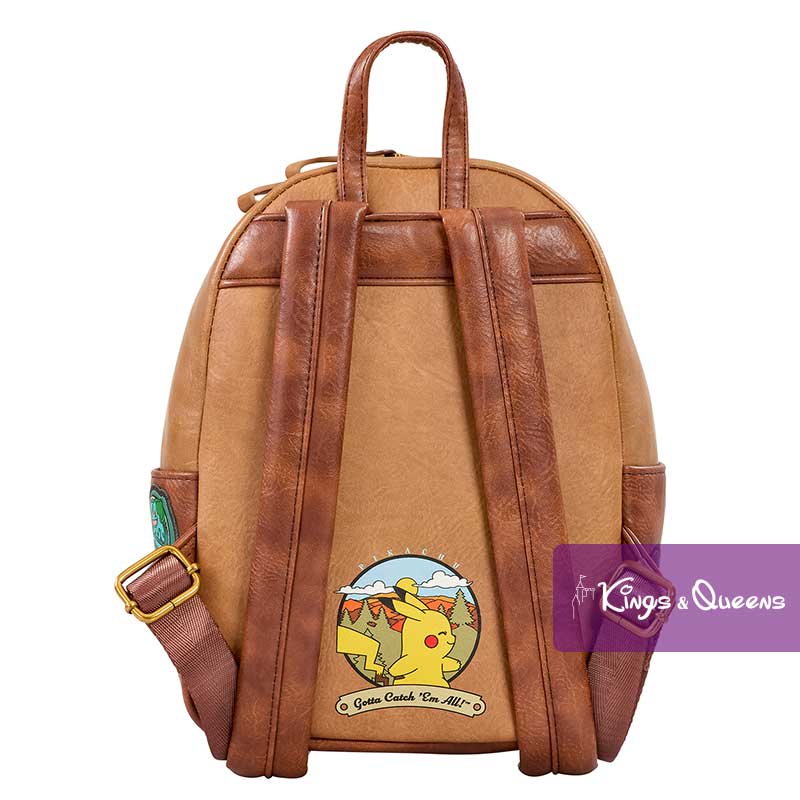 Loungefly Backpack Pokémon Camper Pikachu Eevee Snorlax Charmander Charmander Charizard Gengar Bulbasaur