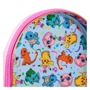 Loungefly Backpack Pokémon Party Pikachu Squirtle Bulbasaur Charmander Jigglypuff Meowth