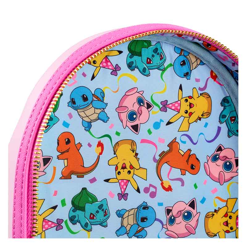 Loungefly Backpack Pokémon Party Pikachu Squirtle Bulbasaur Charmander Jigglypuff Meowth