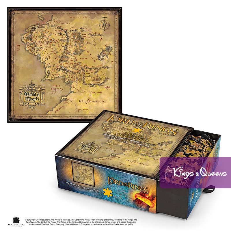 Puzzle Lord of the Rings Middle Earth Map