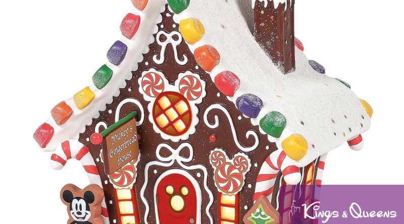 Mickey's Gingerbread House Disney Christmas Village Department 56 Candy