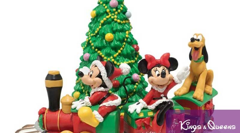 Mickey's Holiday Express Disney Christmas Village Minnie Pluto Train