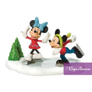 Mickey & Minnie Skating Disney Christmas Village Department 56