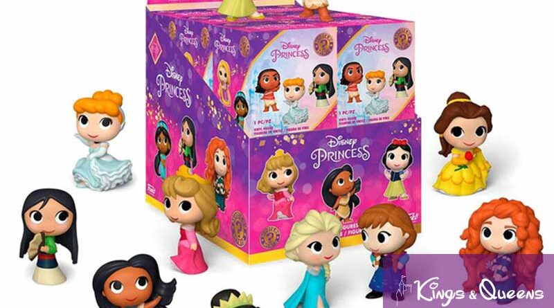 Funko Pop Mystery Minis Box Disney Princess Rapunzel, Merida, Anna, Elsa, Snow, White, Cinderella, Aurora, Pocahontas, Mulan, Moana, Belle, Tiana, Jasmine, Ariel