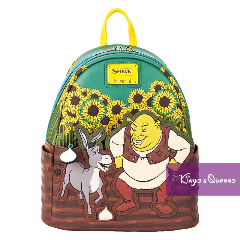 Loungefly Shrek & Donkey Sunflower Field Mini Backpack