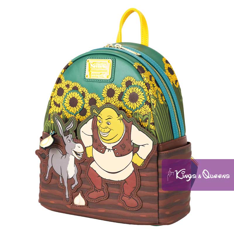 Loungefly Shrek & Donkey Sunflower Field Mini Backpack