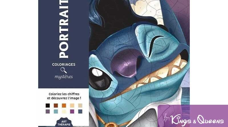 Disney Coloring Book Coloriages Mystères Portraits Colour