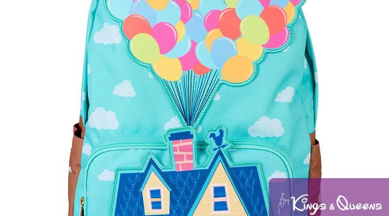 Loungefly Backpack Disney Pixar Up Nylon Full-Size Balloon House Carl Russell Kevin