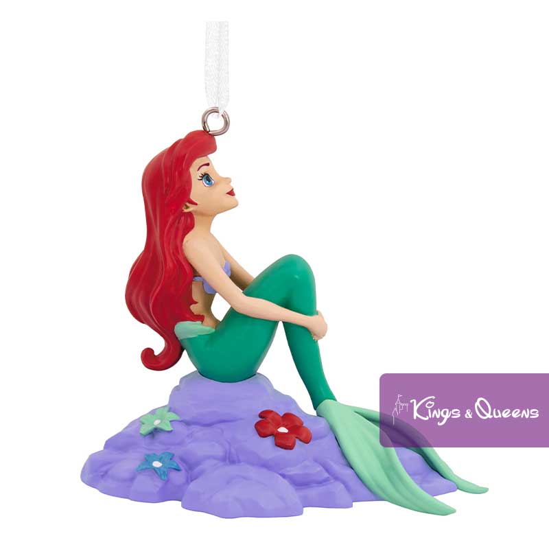 Disney Christmas Tree Hanging Ornament Ariel Little Mermaid Rock