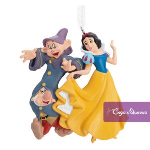 Disney Christmas Tree Hanging Ornament Snow White Dopey Sneezy Dwarf Hallmark