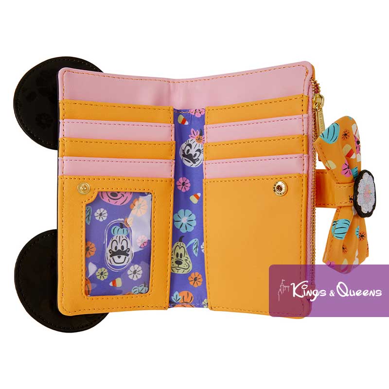 Loungefly Wallet Minnie Mouse Pumpkin Candy Corn Disney Halloween