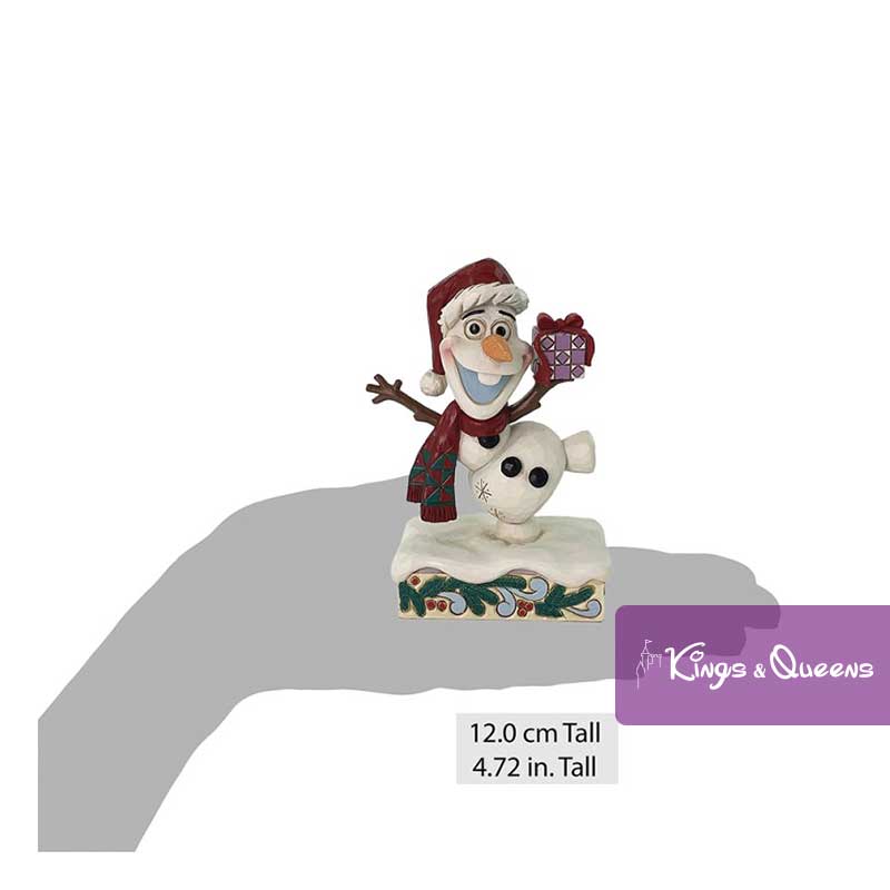 Festive Frost Figurine Disney Traditions Jim Shore Olaf Snow Man Frozen