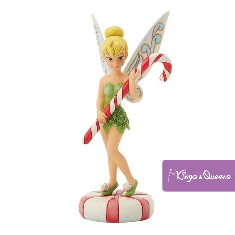Peppermint Pixie Fairy Peter Pan Tinker Bell Disney Traditions Jim Shore Christmas Candy Cane