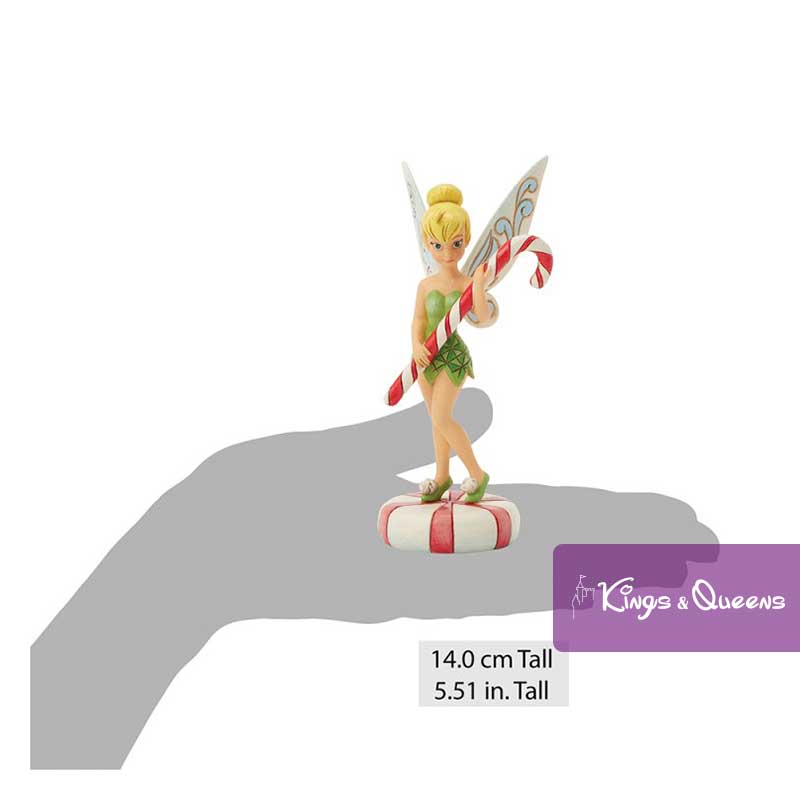 Peppermint Pixie Fairy Peter Pan Tinker Bell Disney Traditions Jim Shore Christmas Candy Cane