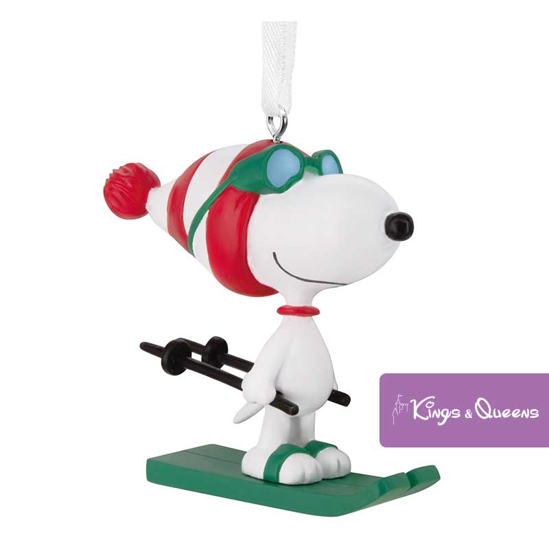 peanuts_snoopy_hallmark_christmas_ornament_30206189_1 Peanuts Snoopy Skiing Christmas Tree Hanging Ornament Hallmark