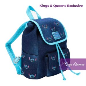 Loungefly Backpack Stitch Embroidered Denim Exclusive Disney