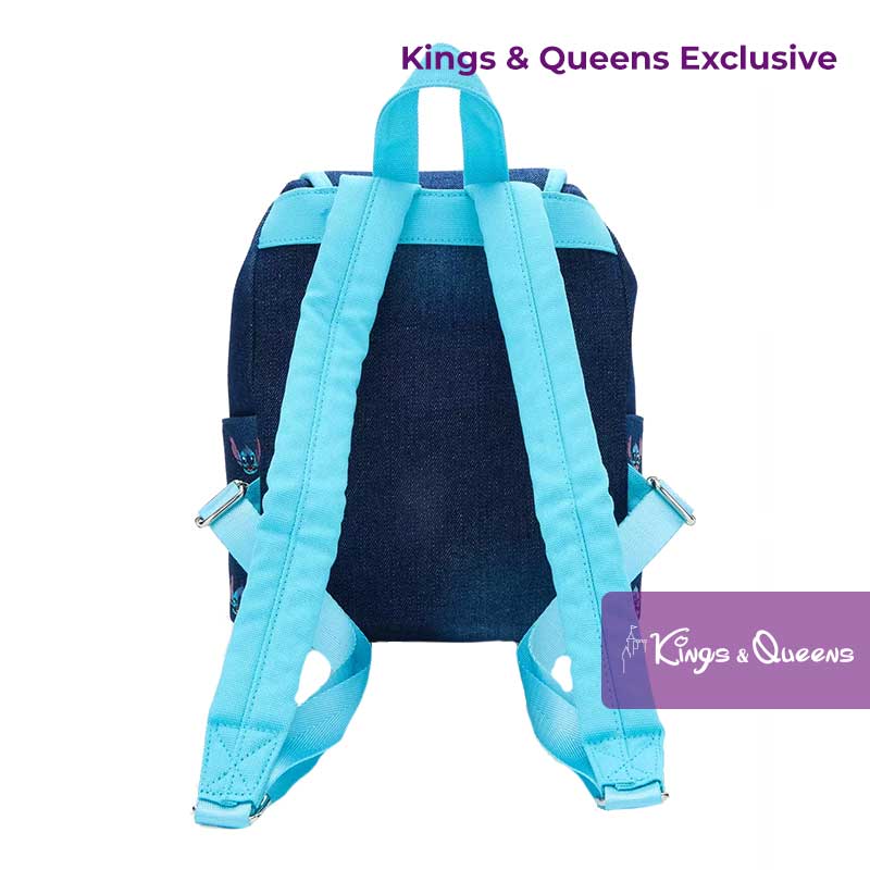 Loungefly Backpack Stitch Embroidered Denim Exclusive Disney