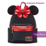 Loungefly Backpack Minnie Mouse Metallic Red Bow Exclusive Disney