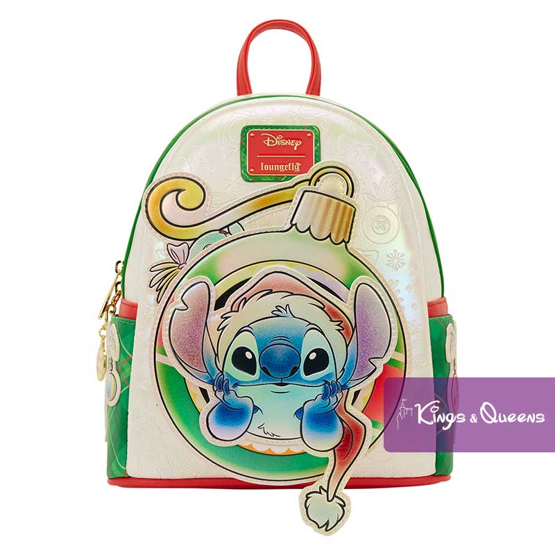 Loungefly Backpack Disney Lilo and Stitch Holiday Christmas Ornament Bauble Scrump