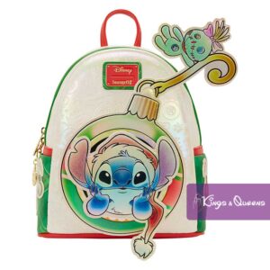 Loungefly Backpack Disney Lilo and Stitch Holiday Christmas Ornament Bauble Scrump