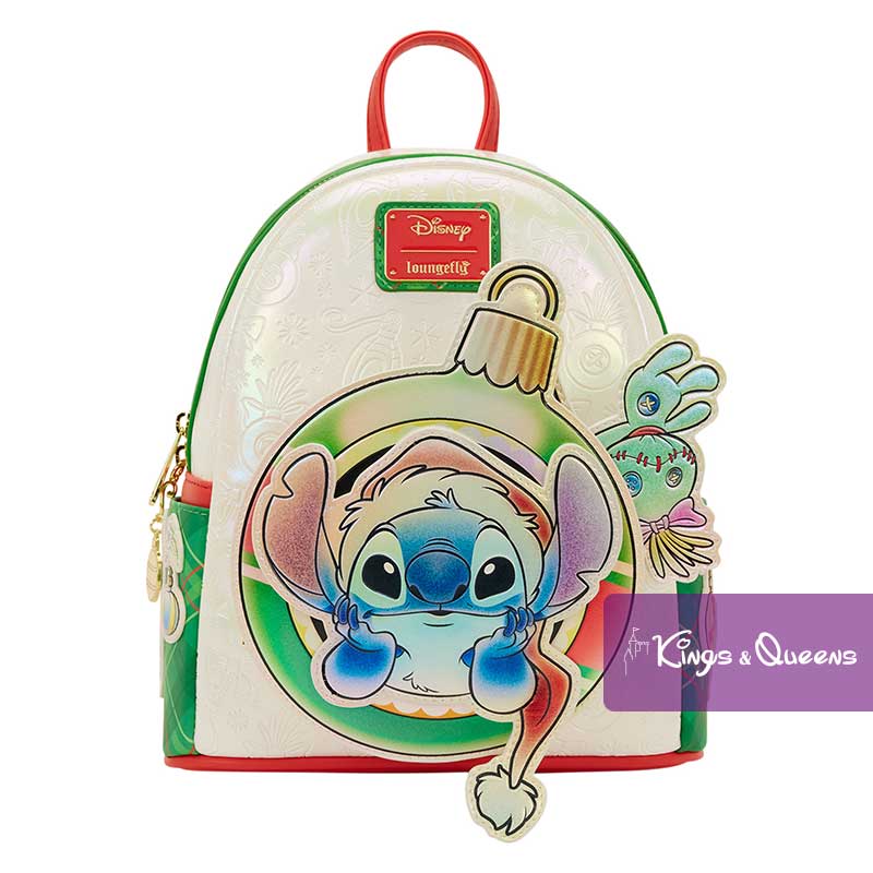 Loungefly Backpack Disney Lilo and Stitch Holiday Christmas Ornament Bauble Scrump
