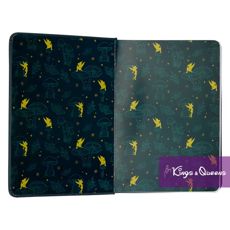 Loungefly Refillable Stationary Journal Disney Tinker Bell Holiday Fairy Peter Pan