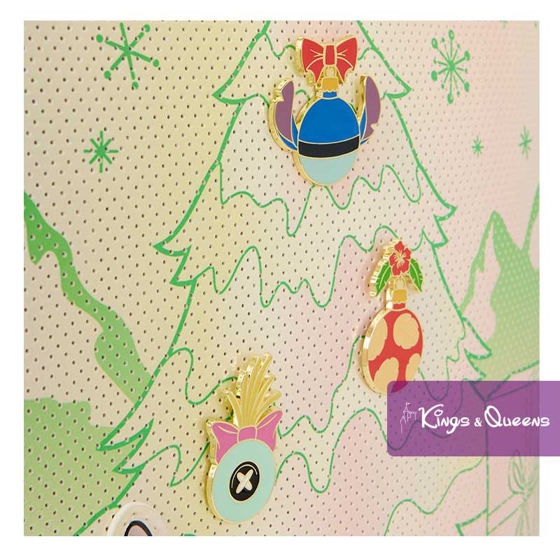 Loungefly Tote Bag Disney Lilo and Stitch Christmas Pin Scrump