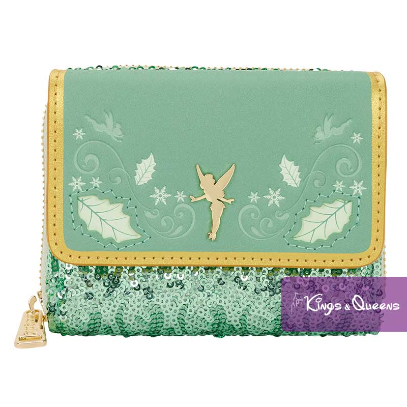 Loungefly Wallet Disney Tinker Bell Holiday Fairy Peter Pan Christmas