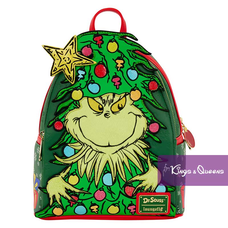 Loungefly Backpack Dr. Suess The Grinch Holiday Christmas Tree