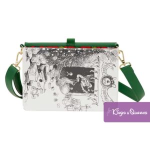 Loungefly Crossbody Bag Dr. Suess The Grinch Holiday Christmas Book