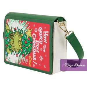 Loungefly Crossbody Bag Dr. Suess The Grinch Holiday Christmas Book