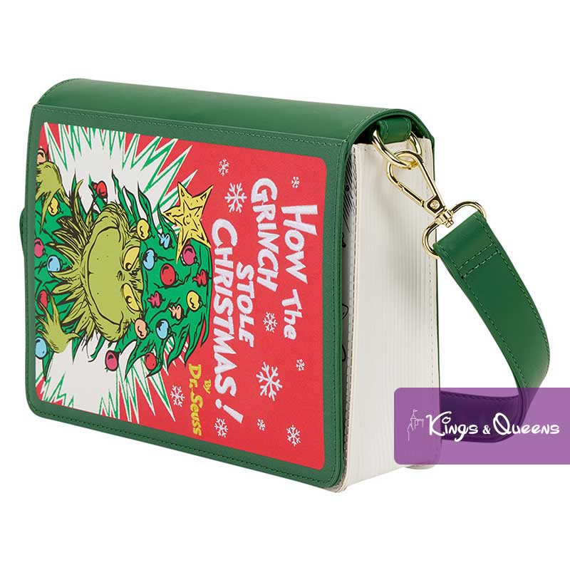 Loungefly Crossbody Bag Dr. Suess The Grinch Holiday Christmas Book
