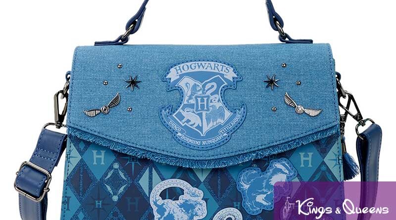 Loungefly Crossbody Bag Harry Potter Denim Hogwarts Gryffindor Slytherin Ravenclaw Hufflepuff