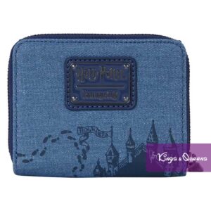 Loungefly Wallet Harry Potter Denim Hogwarts Gryffindor Slytherin Ravenclaw Hufflepuff