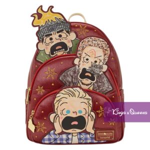 Loungefly Backpack Home Alone Triple Pocket Kevin Harry Marv Christmas Movie