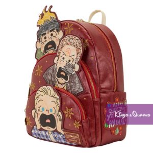 Loungefly Backpack Home Alone Triple Pocket Kevin Harry Marv Christmas Movie