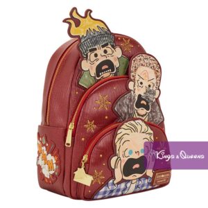 Loungefly Backpack Home Alone Triple Pocket Kevin Harry Marv Christmas Movie
