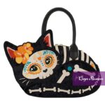 Loungefly Crossbody Bag Día de Los Muertos Cat Skeleton