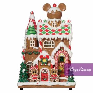 Gingerbread Village Mickey Mouse Minnie Goofy Donald Duck Daisy Pluto Huey Dewey Louie Christmas Tree House Disney
