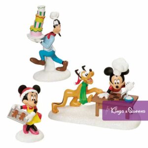 Gingerbread Village Mickey Mouse Minnie Goofy Donald Duck Daisy Pluto Huey Dewey Louie Christmas Tree House Disney